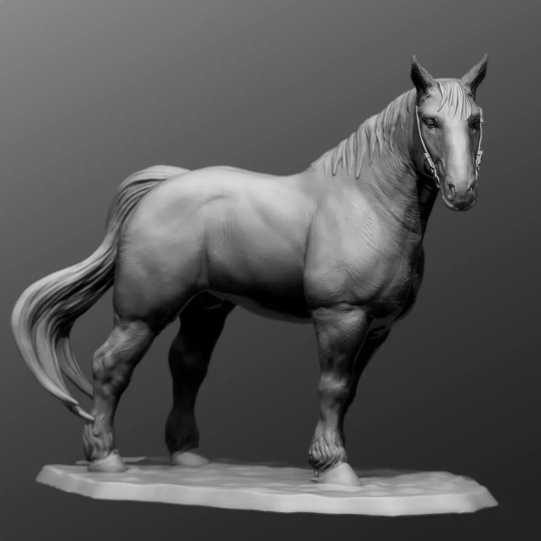 PERCHERON HOURSE 3D print model_0