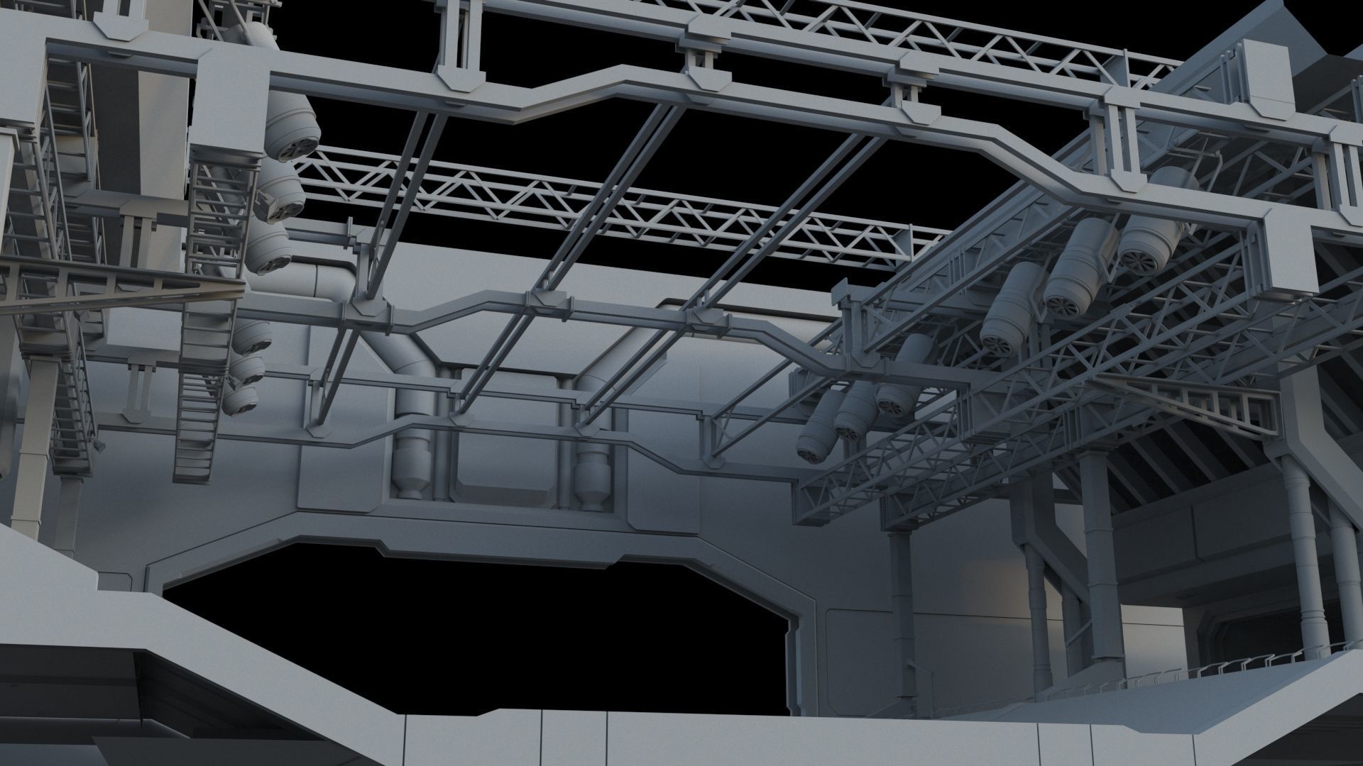 Sci-Fi Environment builder 3D model_2