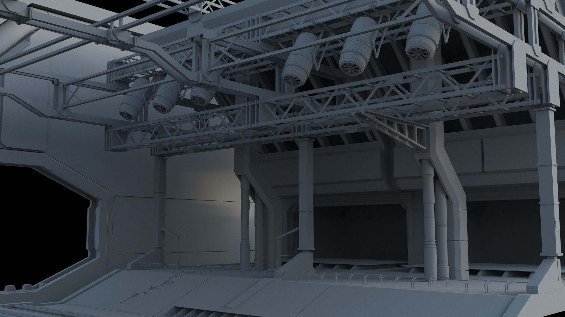 Sci-Fi Environment builder 3D model_3