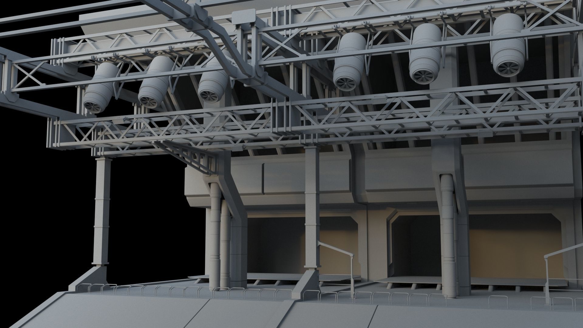 Sci-Fi Environment builder 3D model_4