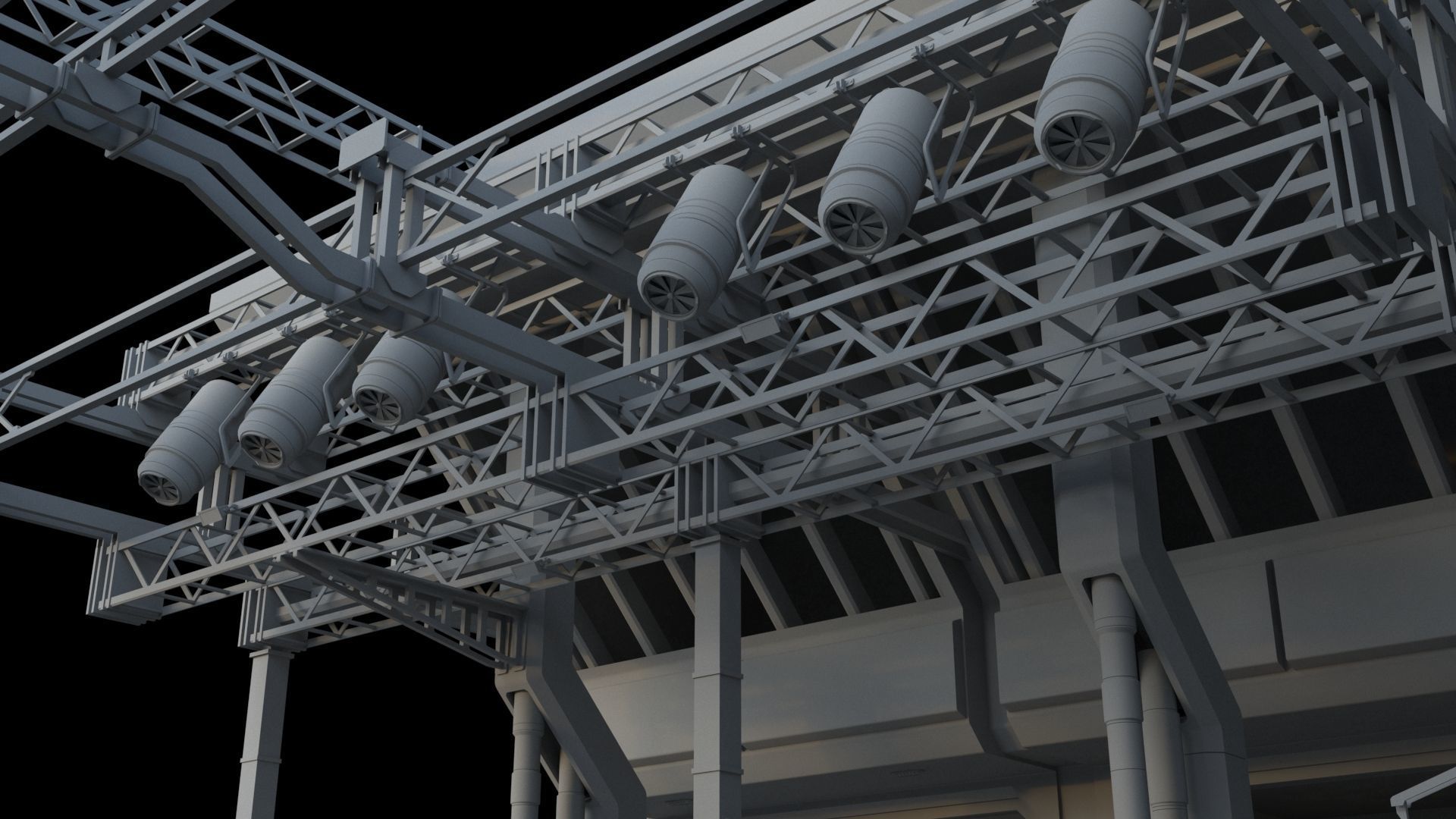 Sci-Fi Environment builder 3D model_16