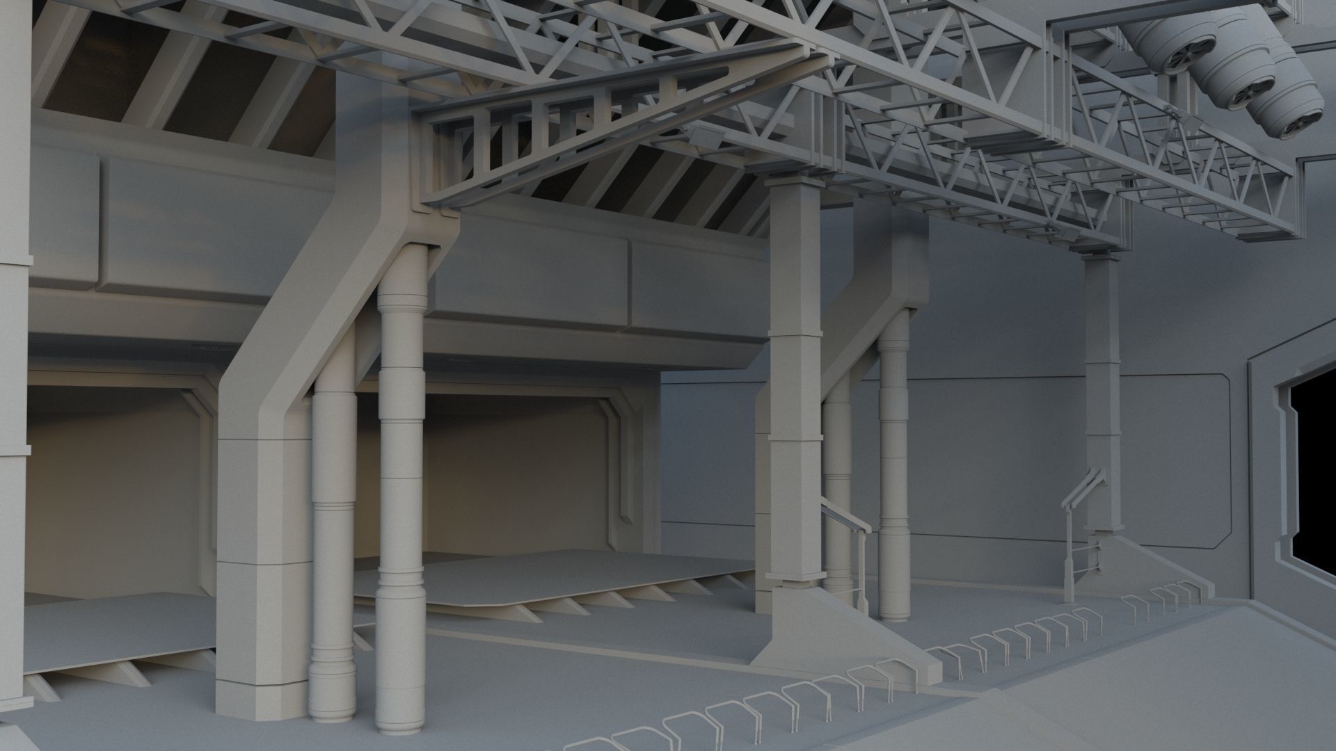 Sci-Fi Environment builder 3D model_6