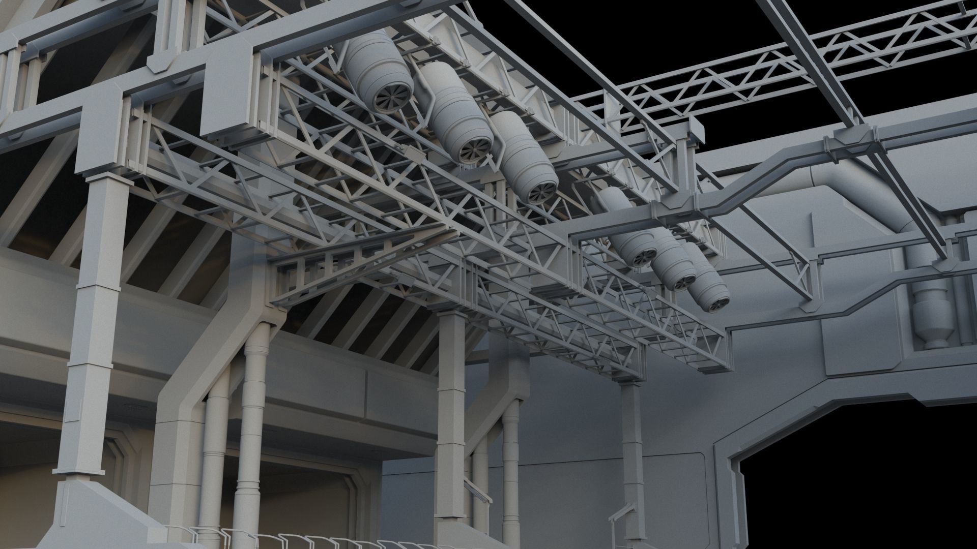 Sci-Fi Environment builder 3D model_5