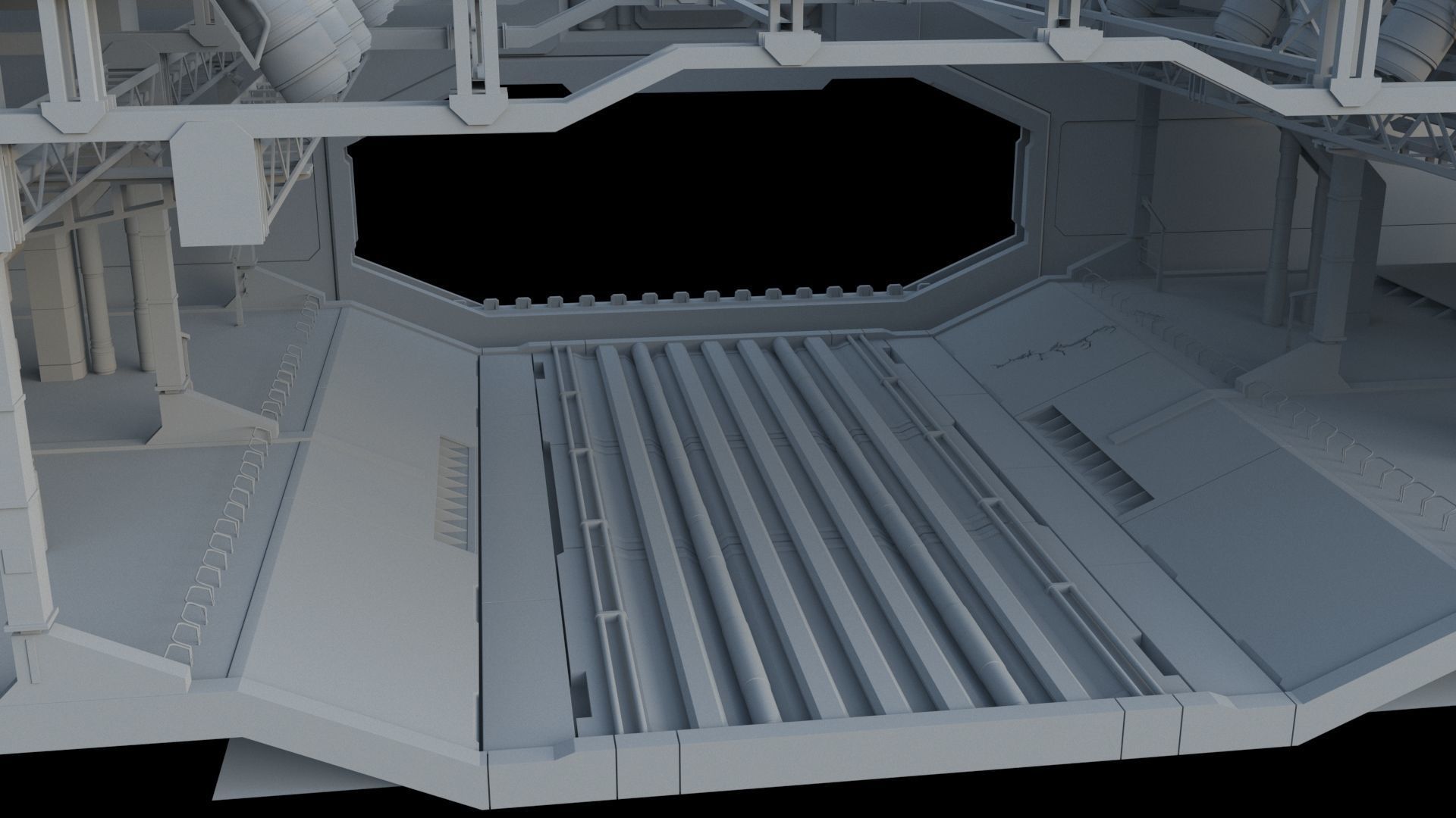 Sci-Fi Environment builder 3D model_1