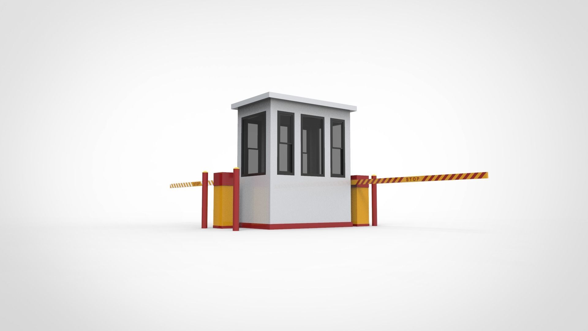 parking locket ticket Low-poly 3D model_3