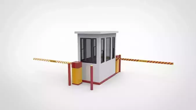 parking locket ticket Low-poly 3D model