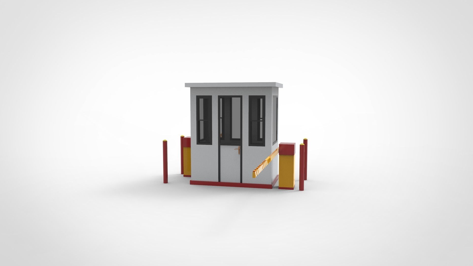 parking locket ticket Low-poly 3D model_4