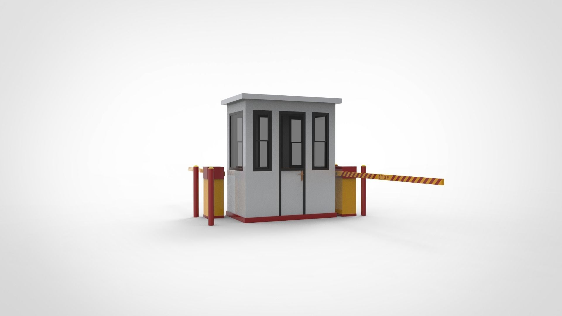 parking locket ticket Low-poly 3D model_1