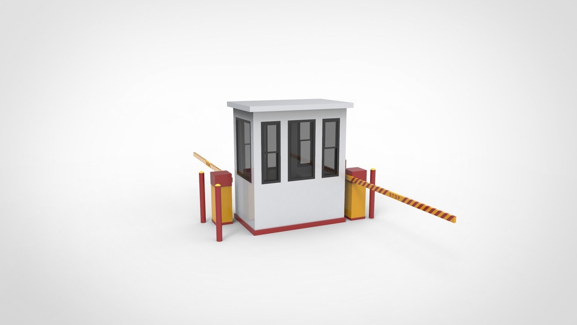 parking locket ticket Low-poly 3D model_2