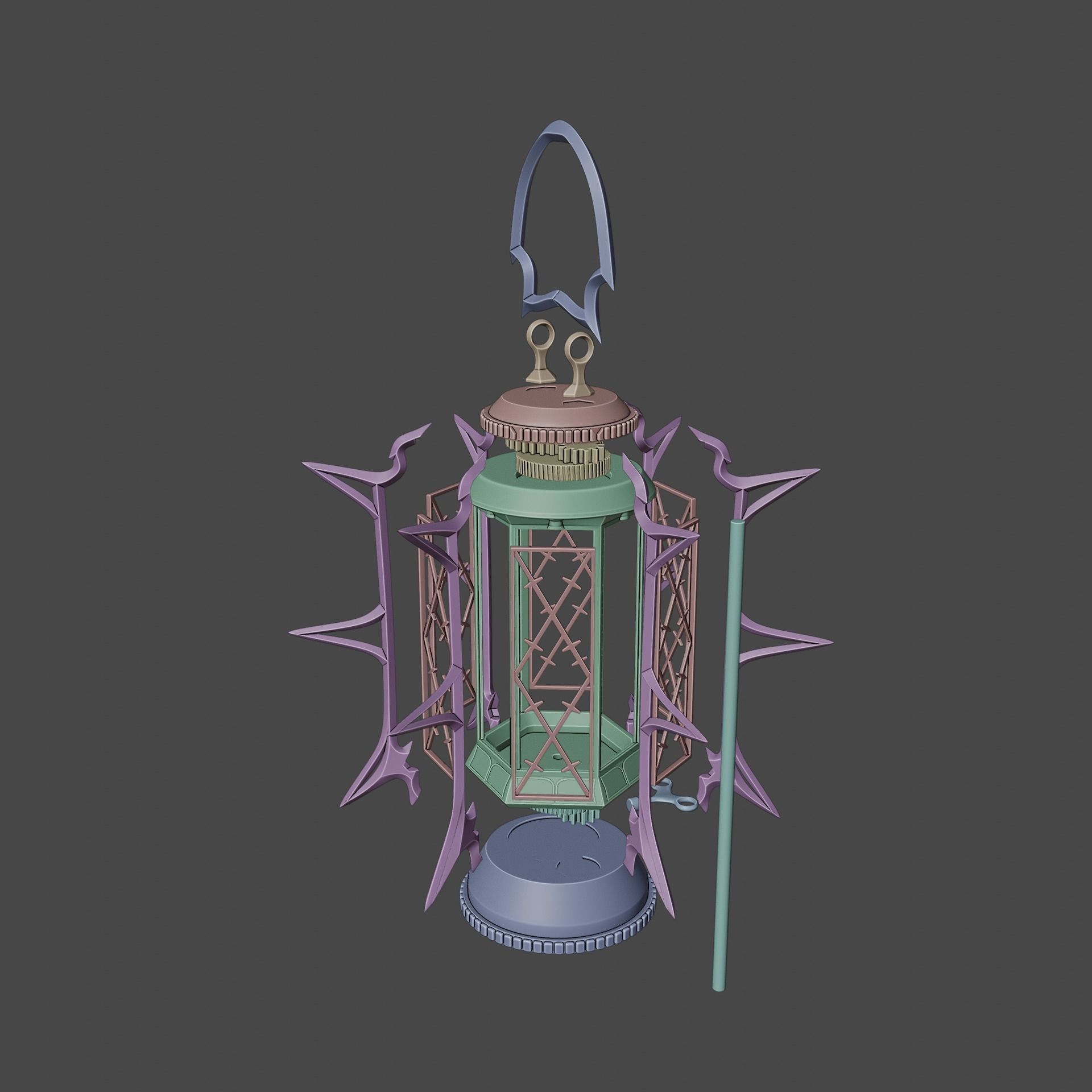 Fantasy MoonLantern Baldurs Gate 3 3D print model_10