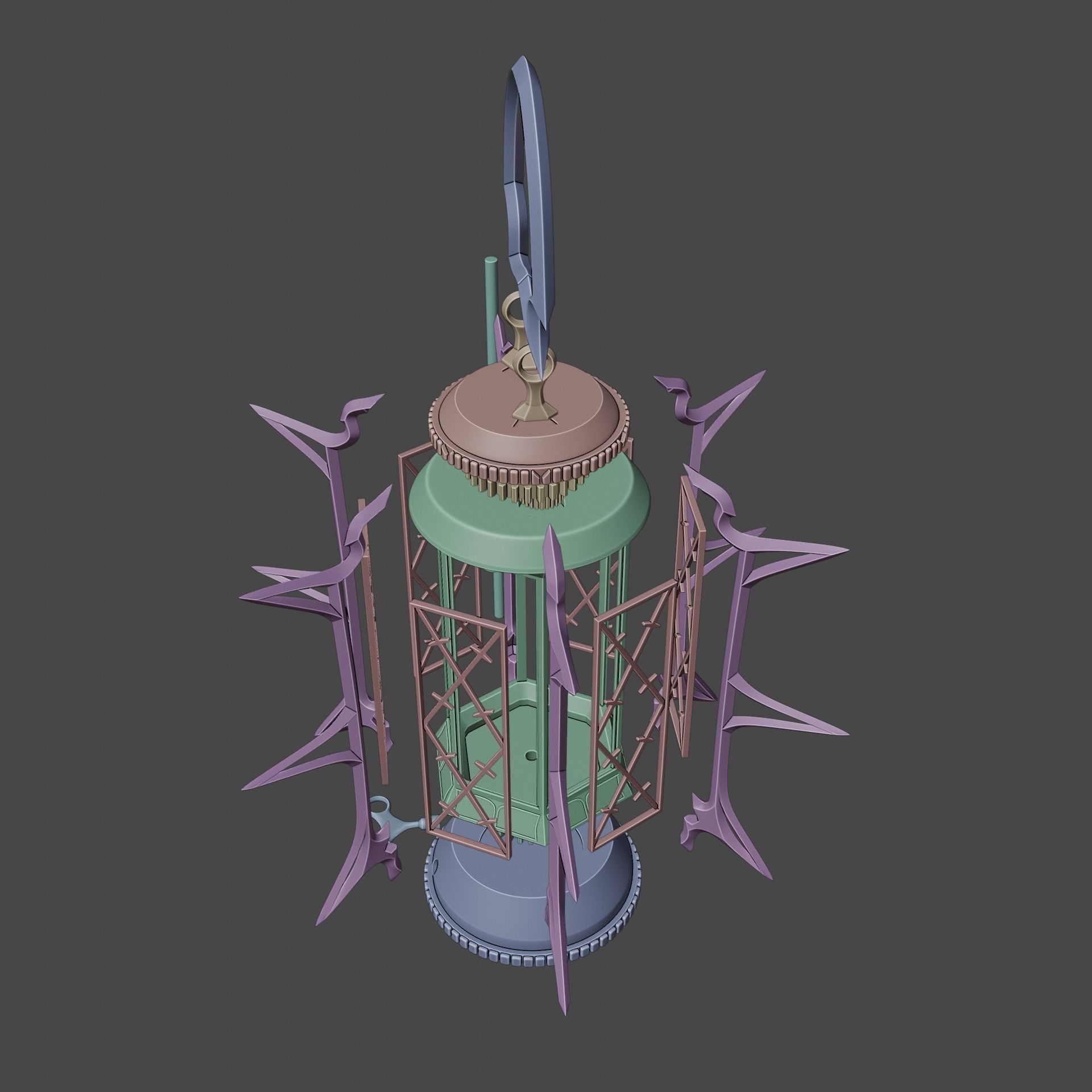 Fantasy MoonLantern Baldurs Gate 3 3D print model_7