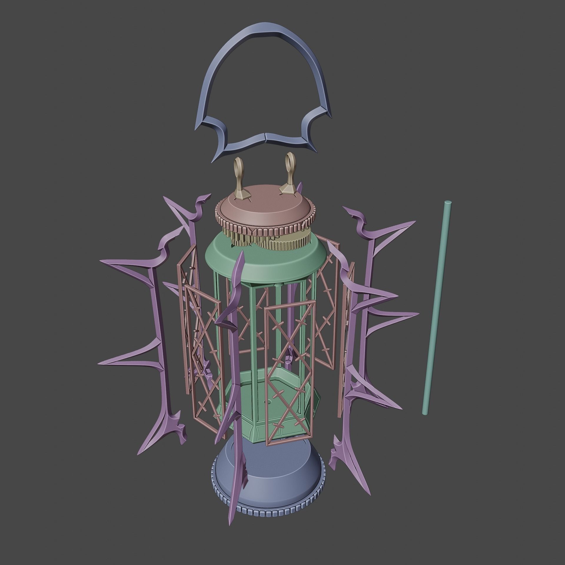 Fantasy MoonLantern Baldurs Gate 3 3D print model_9