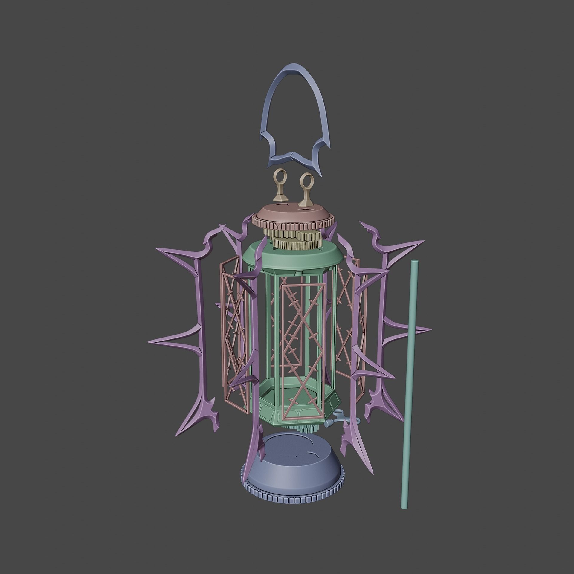 Fantasy MoonLantern Baldurs Gate 3 3D print model_11