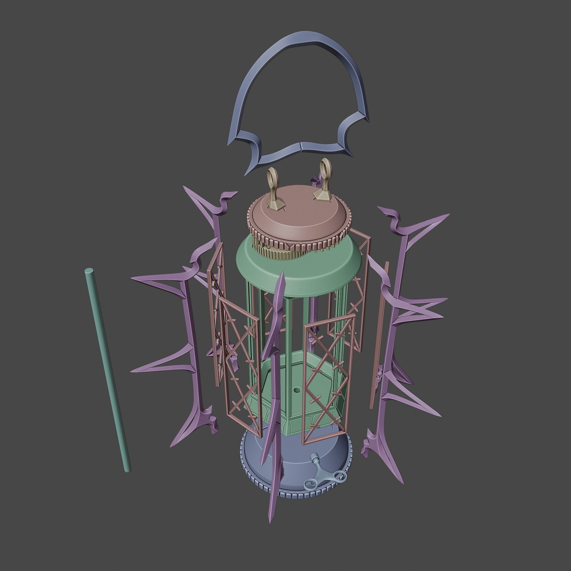 Fantasy MoonLantern Baldurs Gate 3 3D print model_12