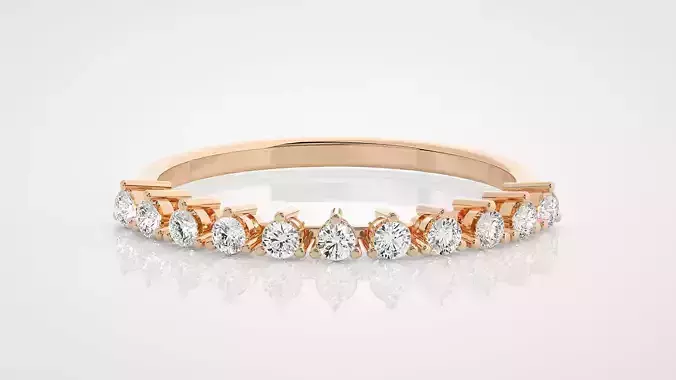 Ultra Light wt minimalist diamond ring 3dm stl renders details