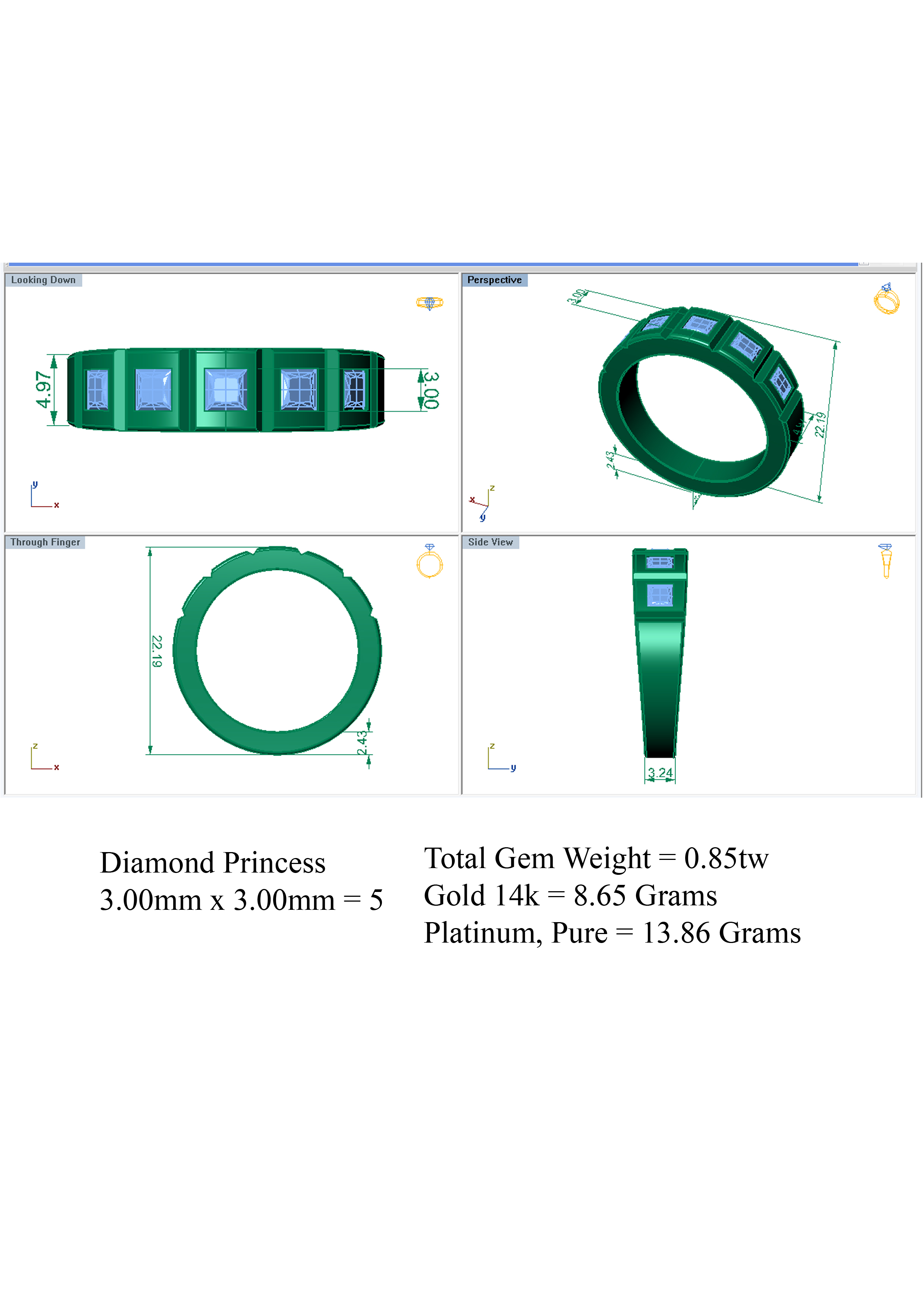 Wedding Band 3D print model_6