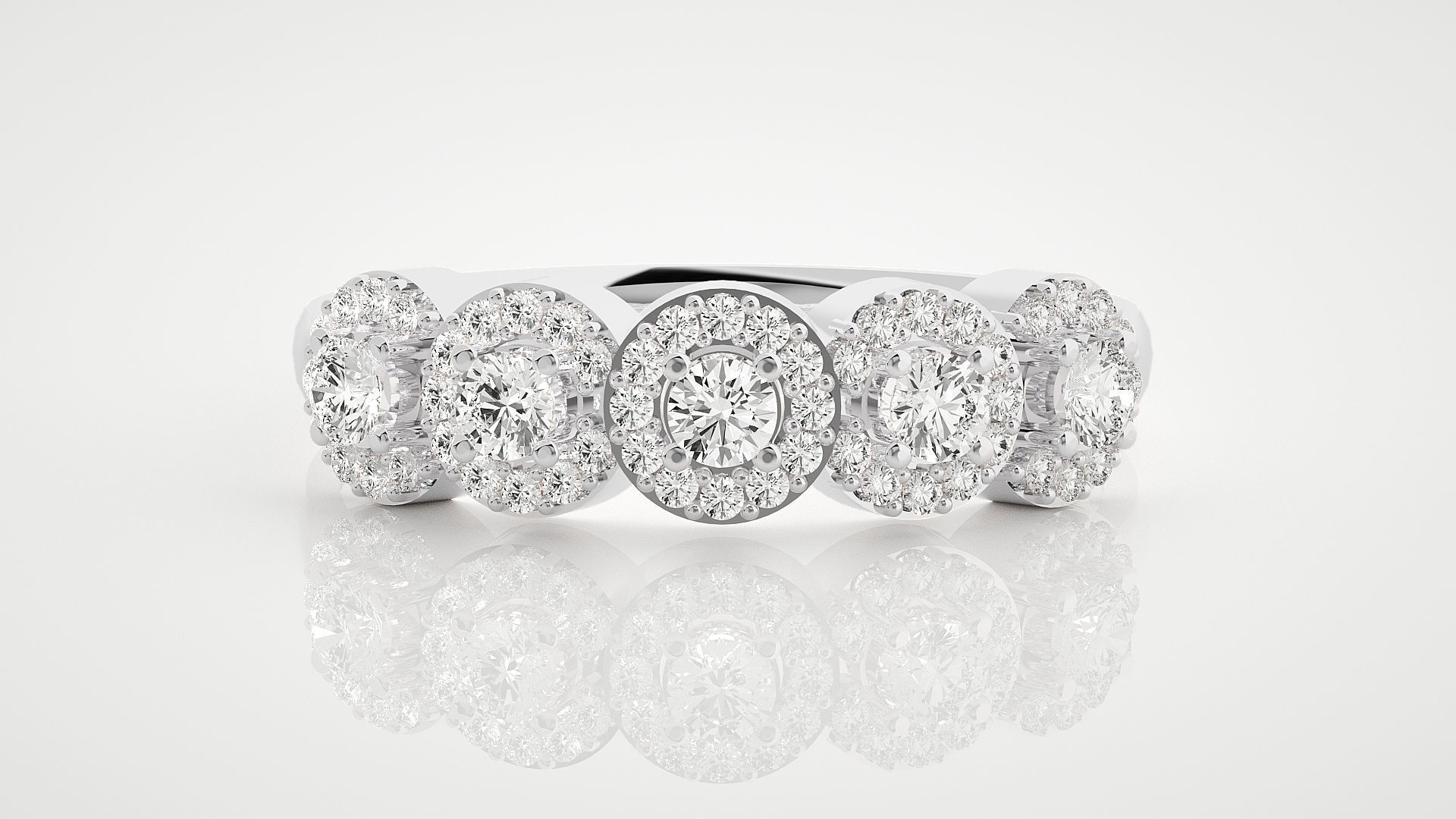 Ultra Light wt minimalist diamond solitaire ring 3dm stl renders 3D print model_4