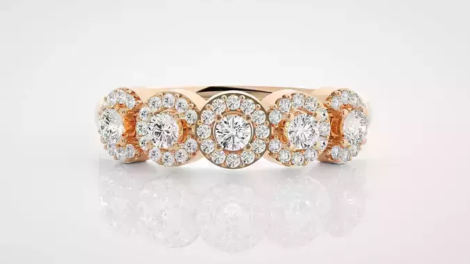 Ultra Light wt minimalist diamond solitaire ring 3dm stl renders