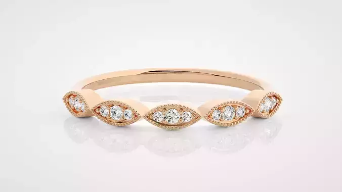 Ultra Light wt minimalist diamond ring 3dm stl renders details