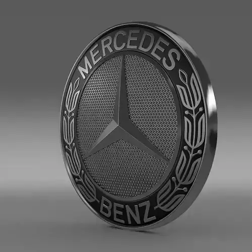 Mercedes-Benz logo 3D model Mercedes-Benz logo 3D model