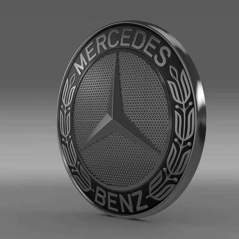 Mercedes-Benz logo 3D model_0