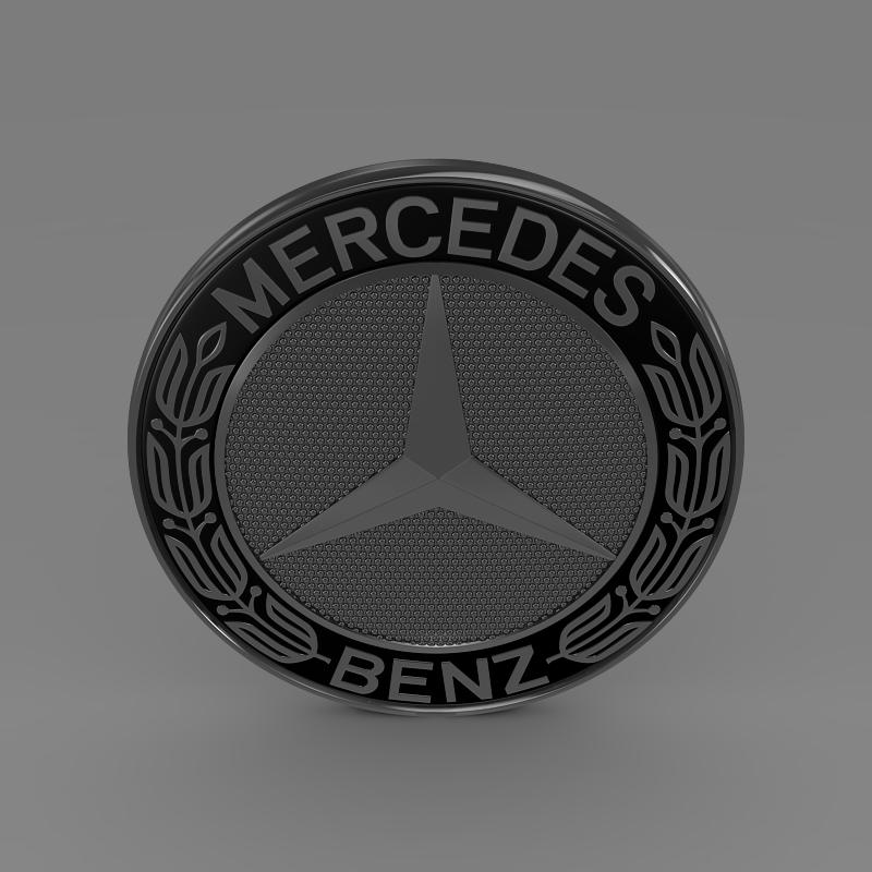 Mercedes-Benz logo 3D model_4