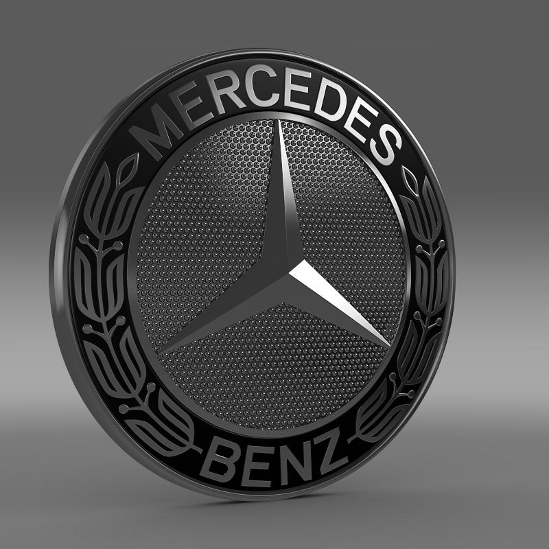 Mercedes-Benz logo 3D model_1