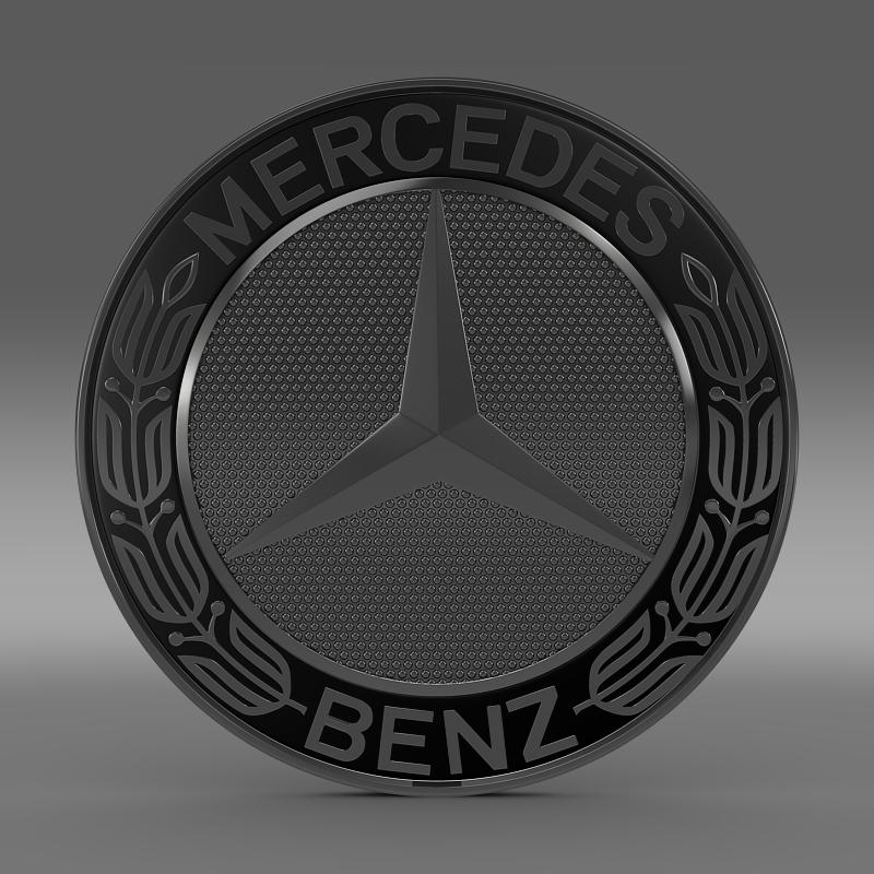 Mercedes-Benz logo 3D model_2