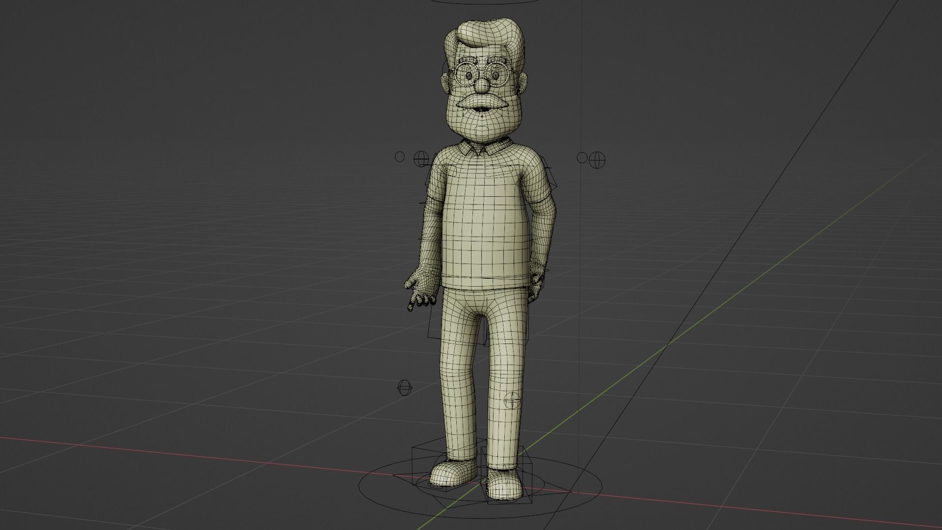 Male minimal character 3D model_2