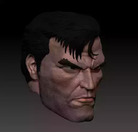 Punisher Frank Castle by Jim Lee head sculpt for Marvel Legends