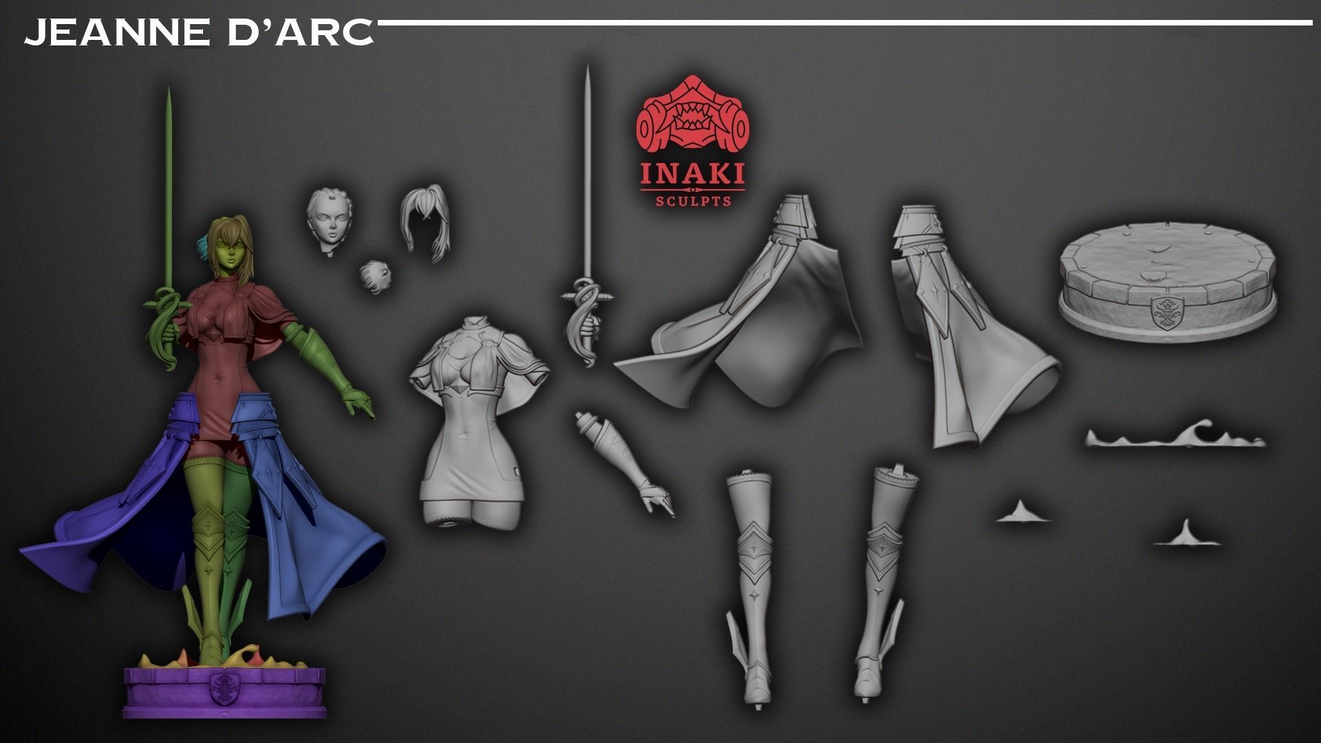 Jeanne DArc - Azur Lane 3D print model_8