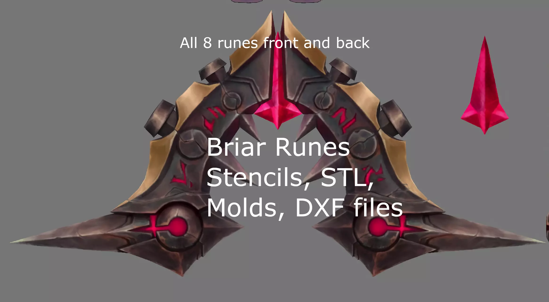 Briar Runes League of Legends 3D print model