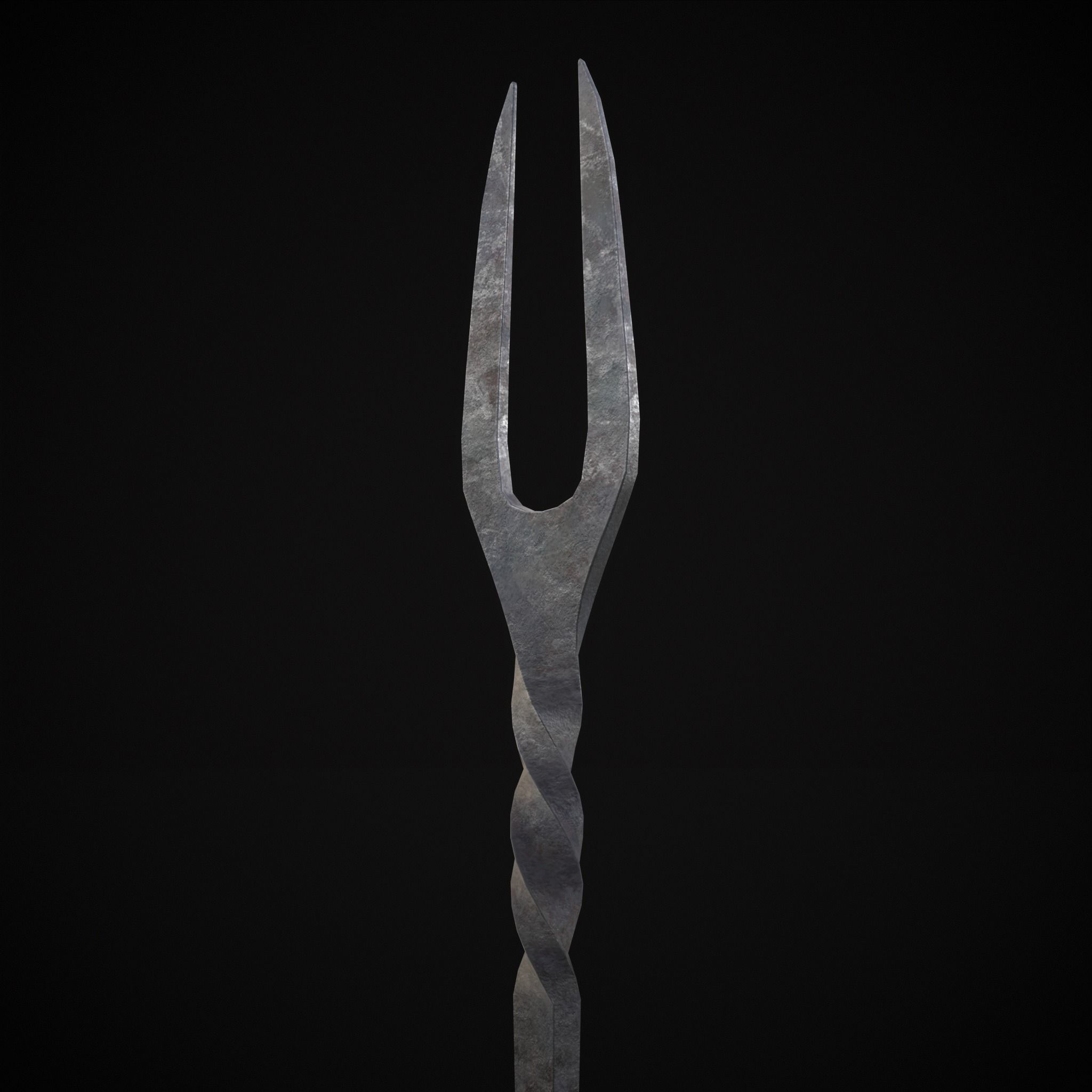 Iron Utensils Set Low-poly 3D model_13