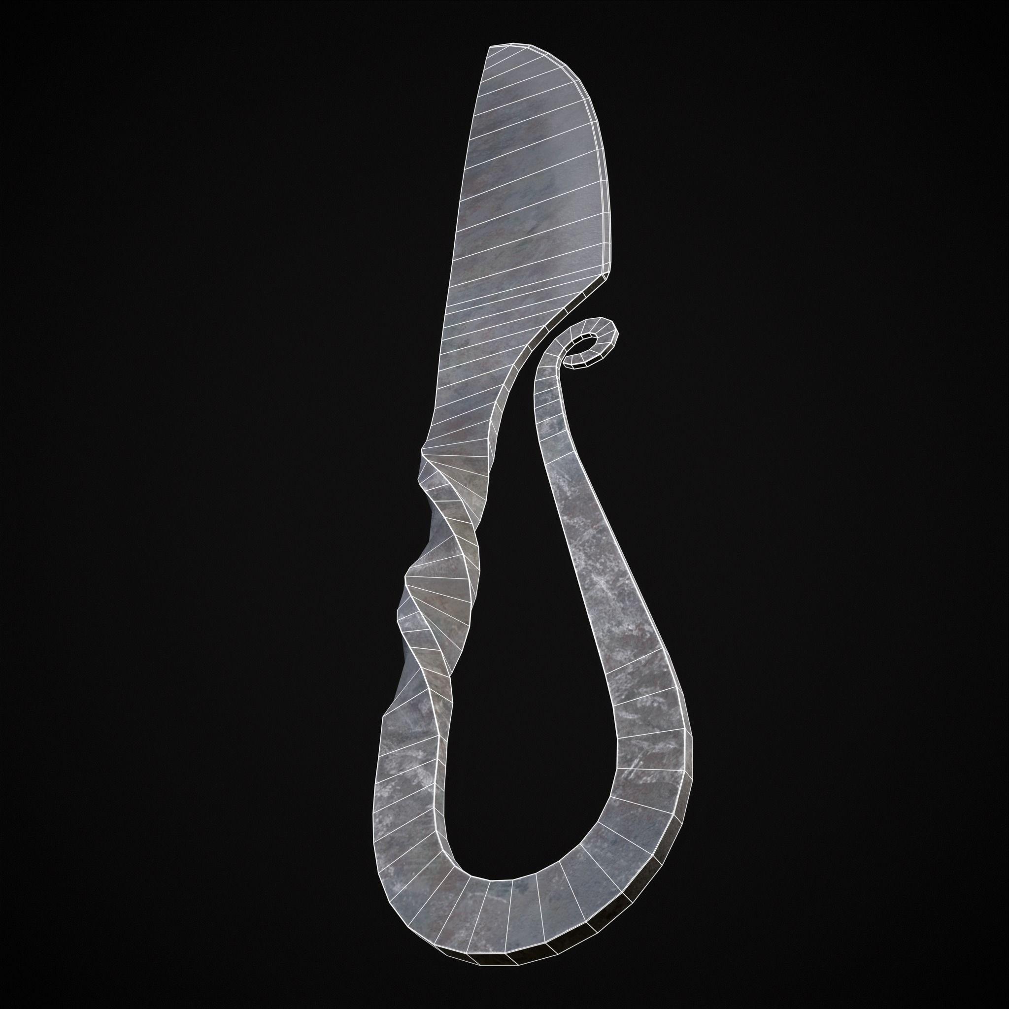 Iron Utensils Set Low-poly 3D model_18