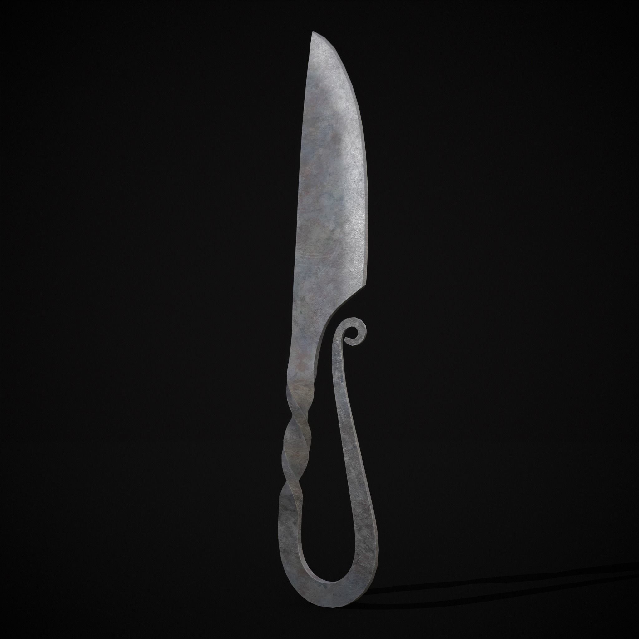Iron Utensils Set Low-poly 3D model_15