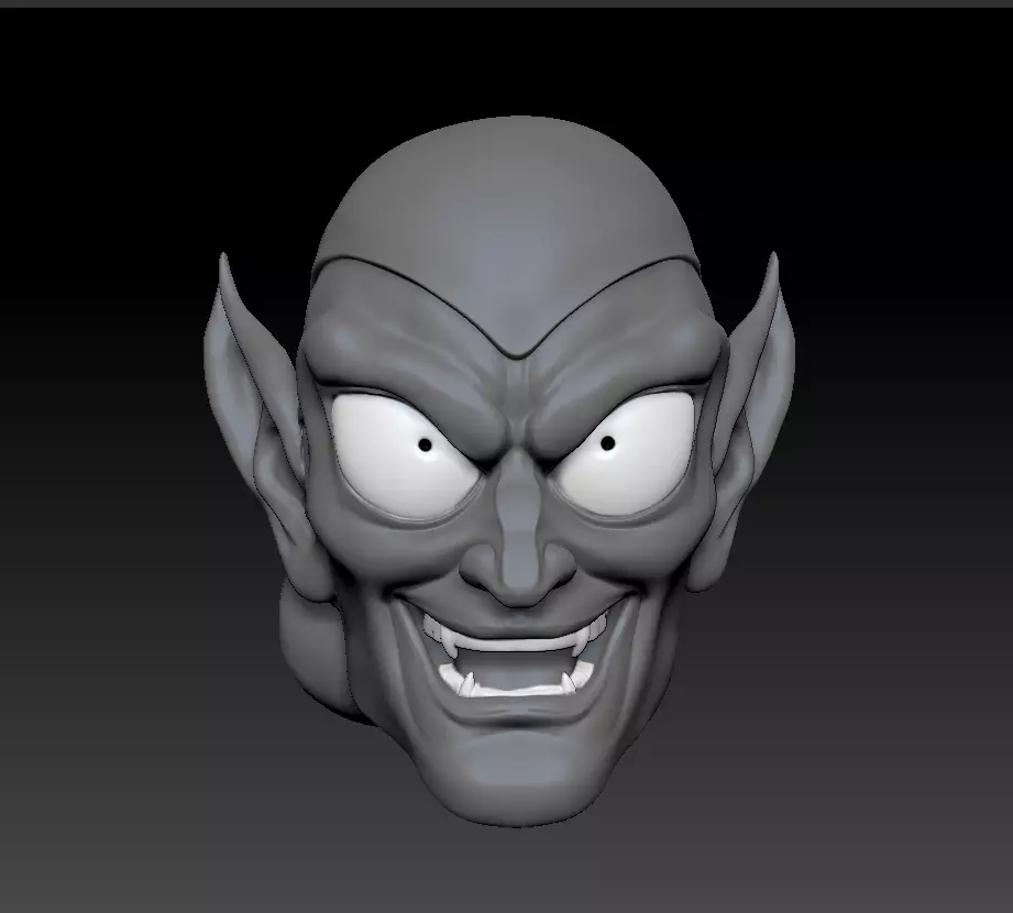Green Goblin Animated Series head sculpt Marvel Legends  3D print model_0