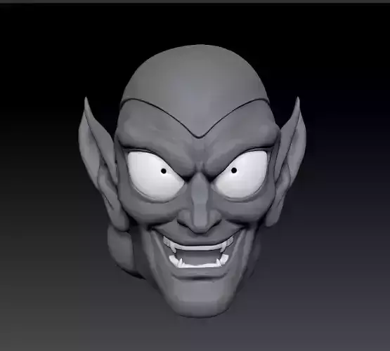 Green Goblin Animated Series head sculpt Marvel Legends 