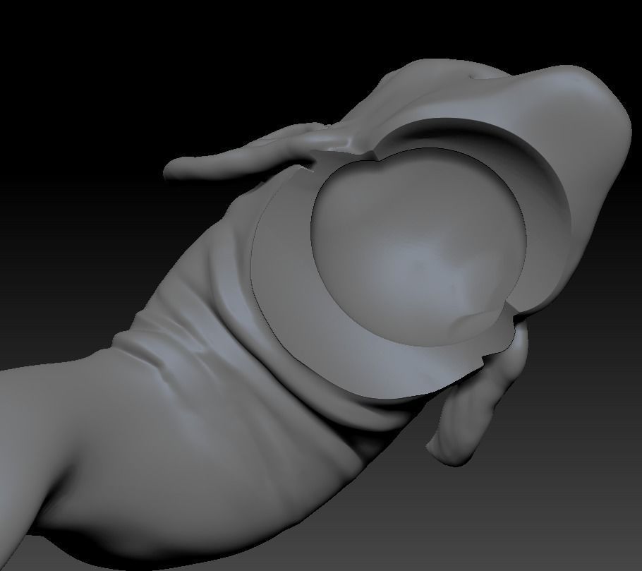 Green Goblin Animated Series head sculpt Marvel Legends  3D print model_3