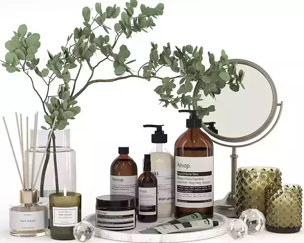 Decorative set 09 - Bathroom accessories