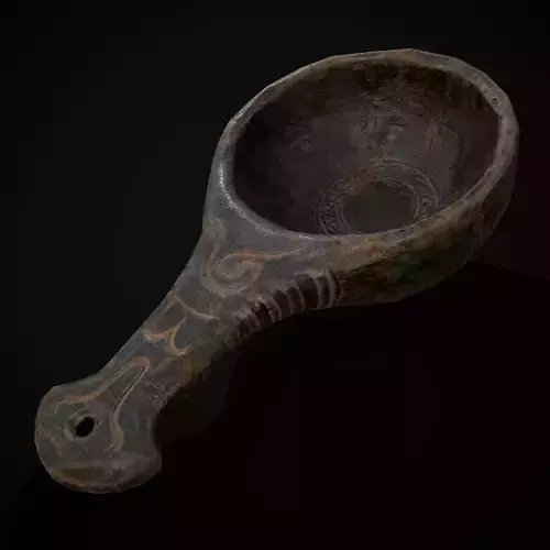 Scandinavian Bushcraft Bowl Low-poly 3D model