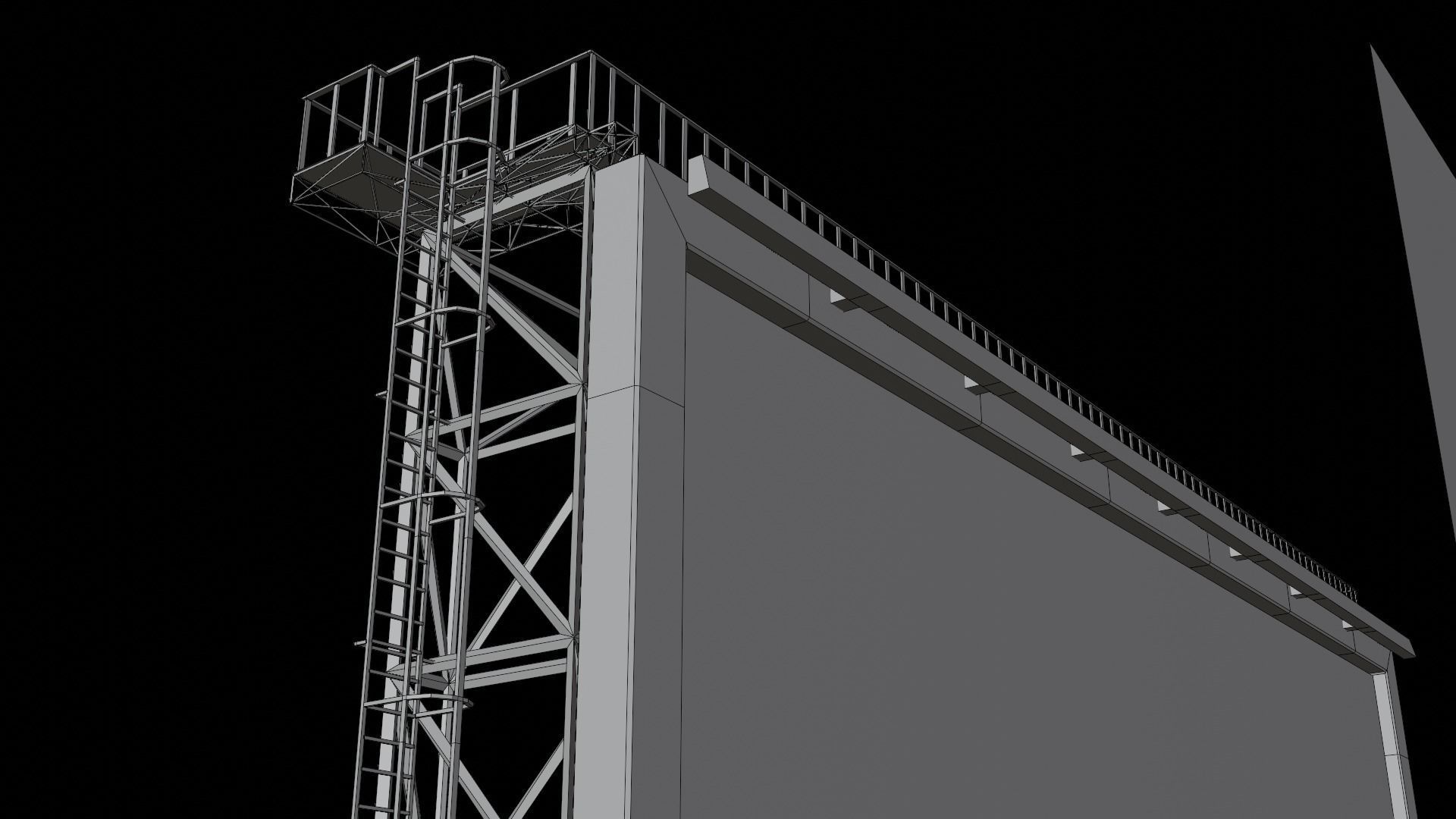 Neon SciFi Cyberpunk Signs 3D model_18