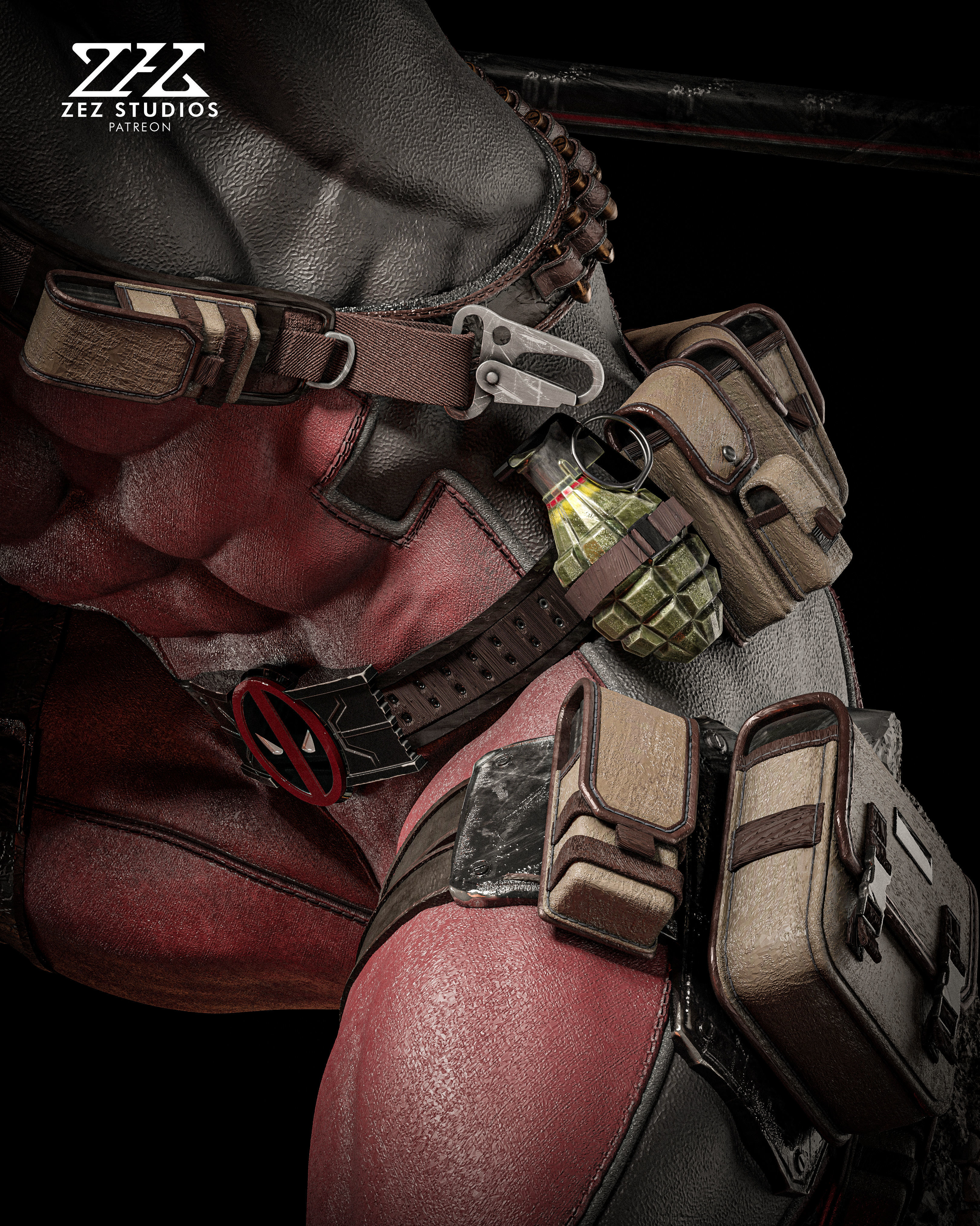 DEADPOOL - STL 3D print model_11