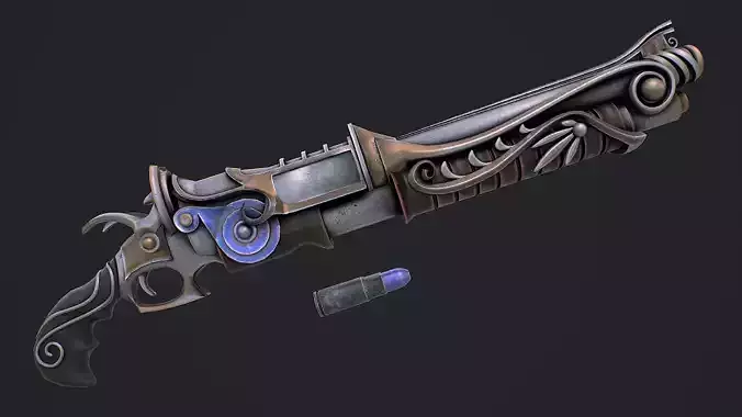 Fantasy Rifle 1 3D Model