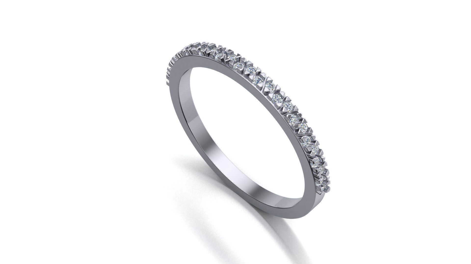 Diamond ring 3d model printable model 3D print model_2