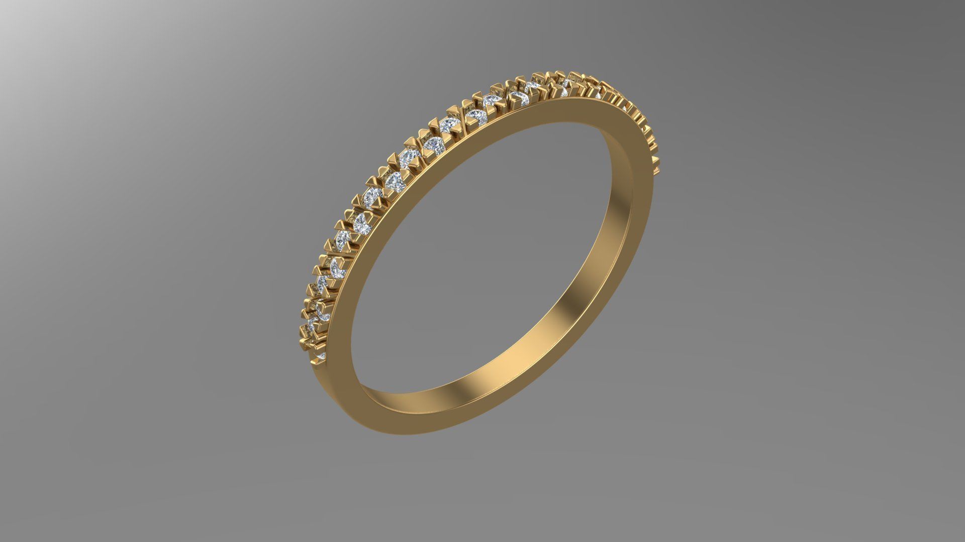 Diamond ring 3d model printable model 3D print model_9