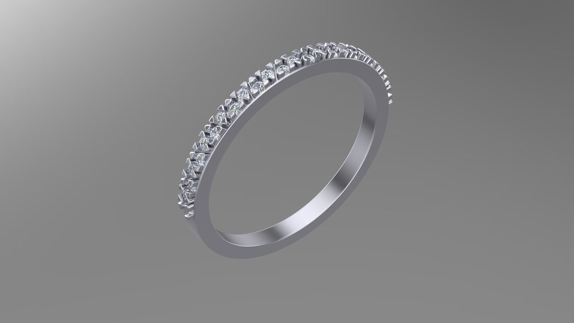 Diamond ring 3d model printable model 3D print model_7