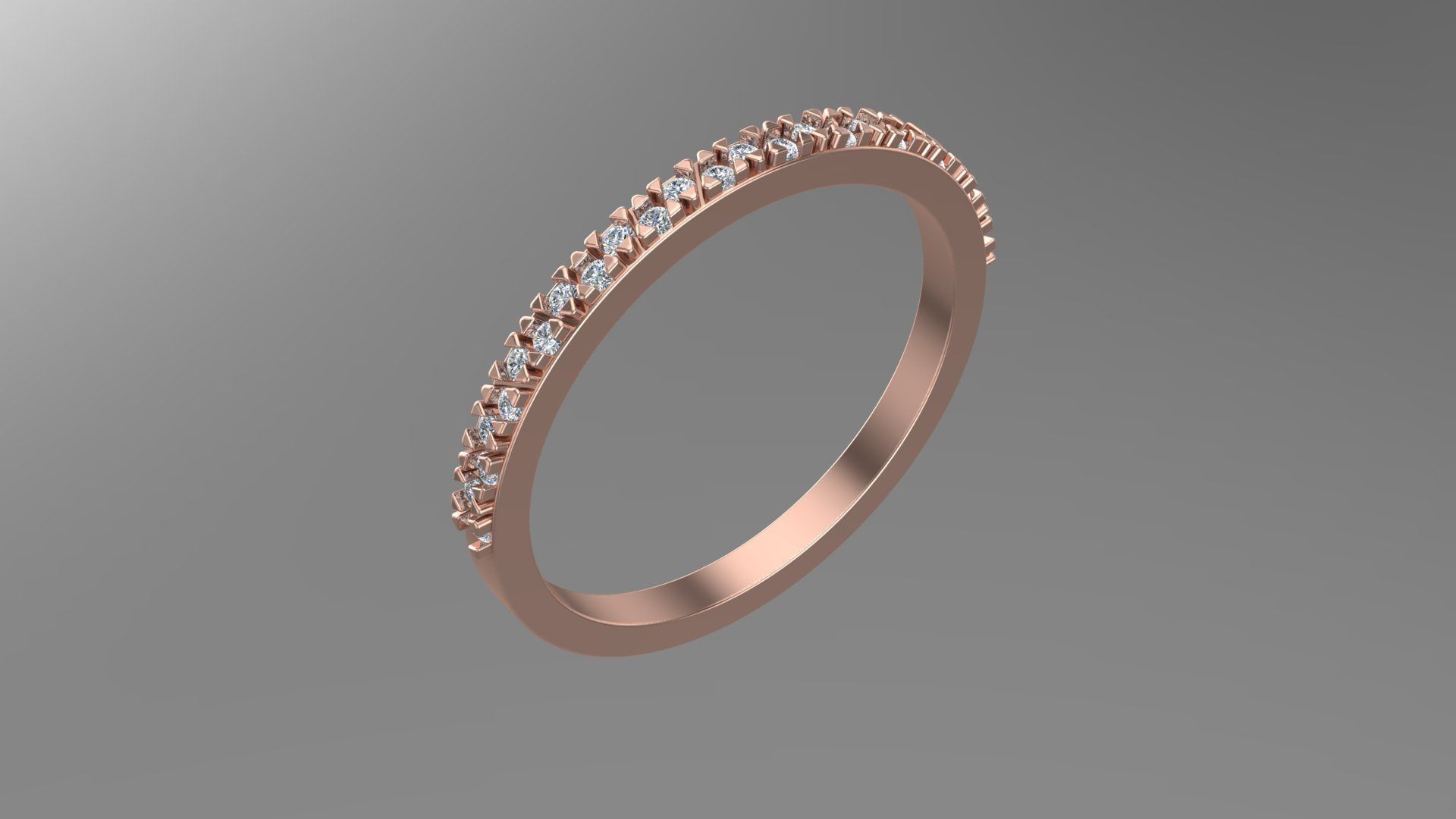 Diamond ring 3d model printable model 3D print model_8