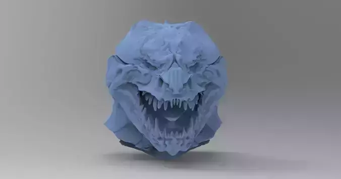 Horror monster head sculpt bust 1