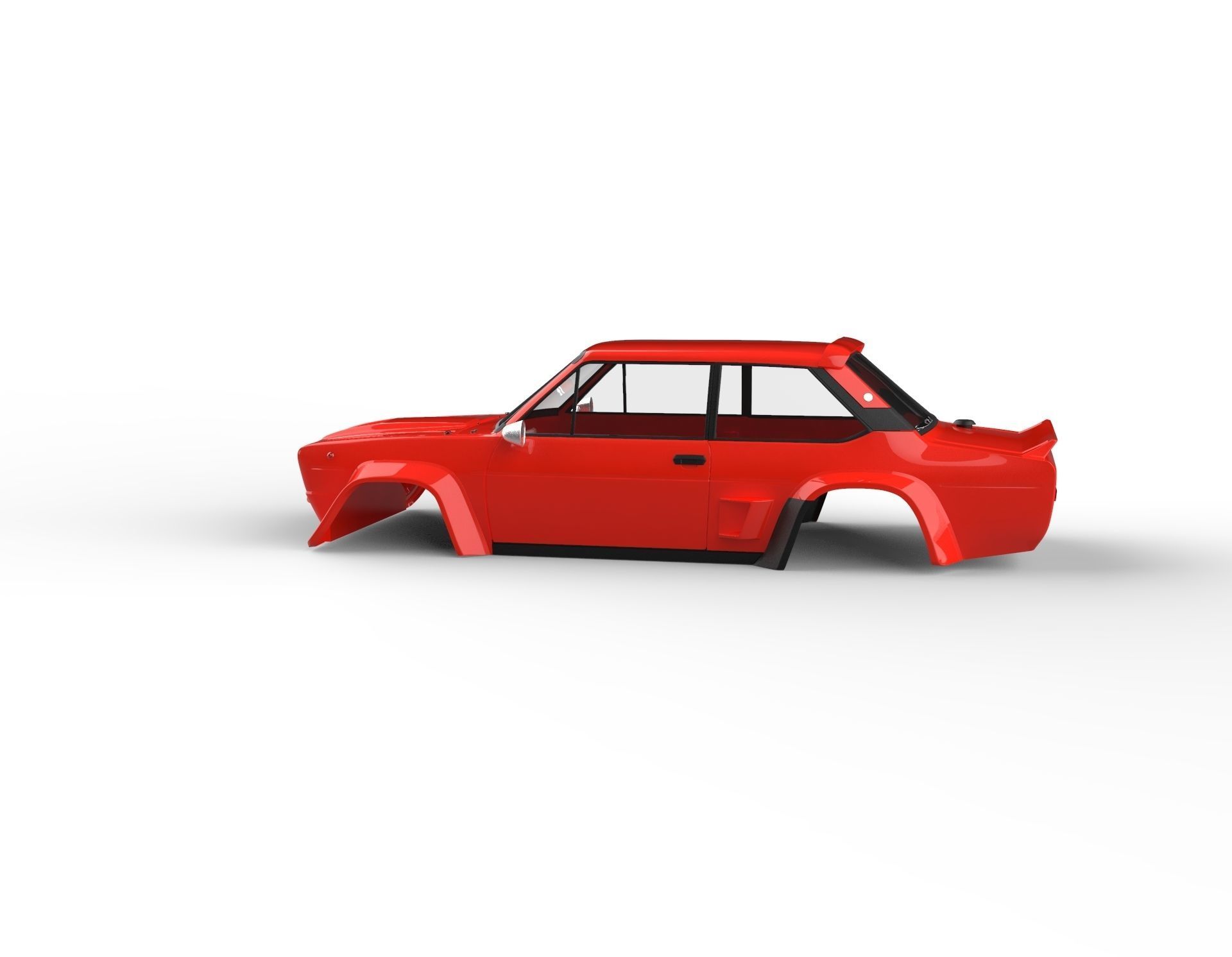 Fiat 131 Abarth 1980 Rc shell 3D print model_2