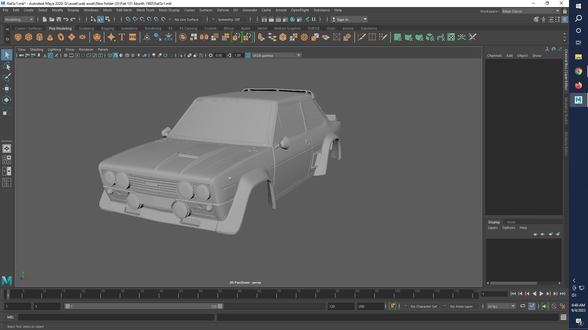 Fiat 131 Abarth 1980 Rc shell 3D print model_13